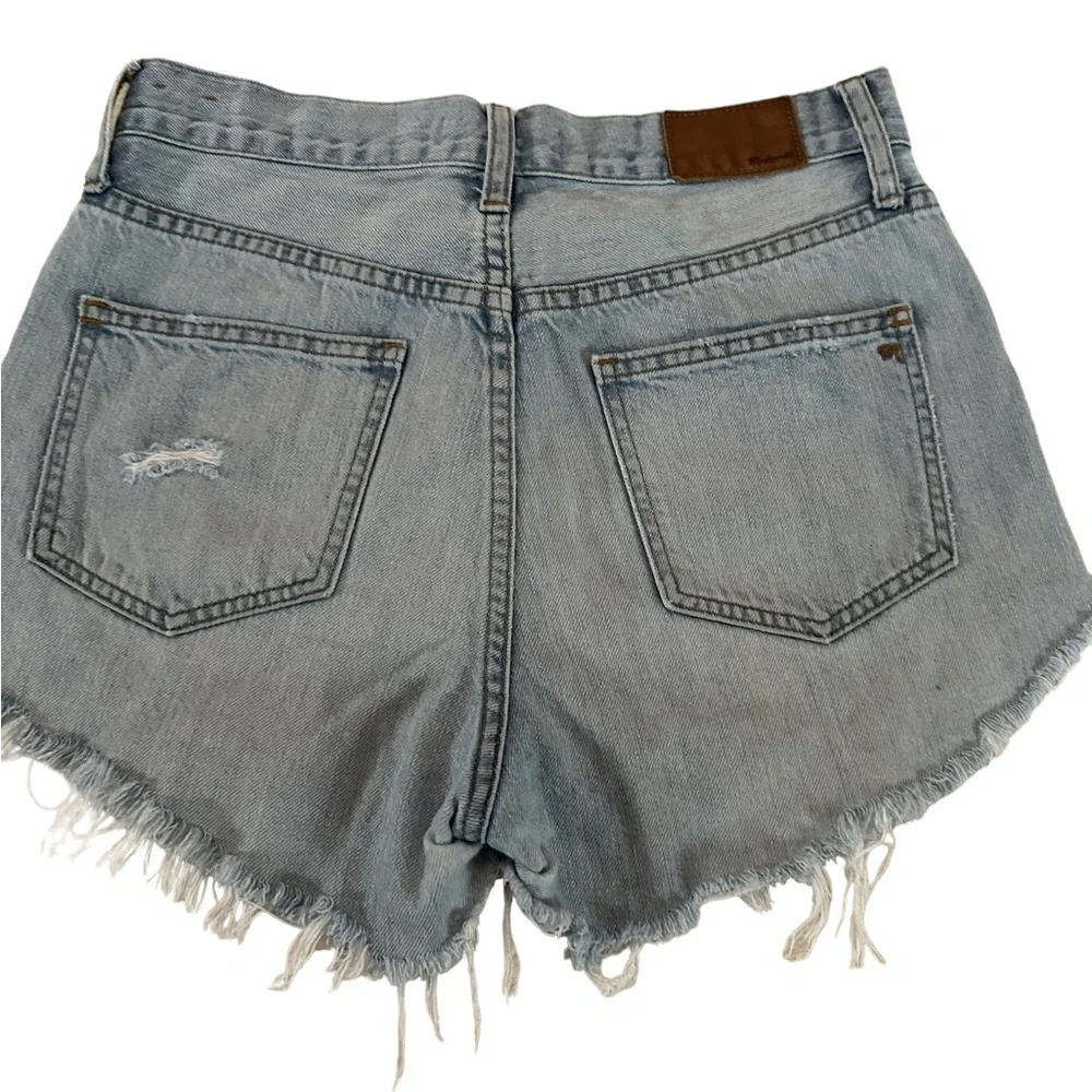 Madewell The Perfect Summer Jean Fringe Shorts Size 26 - Picture 5 of 17